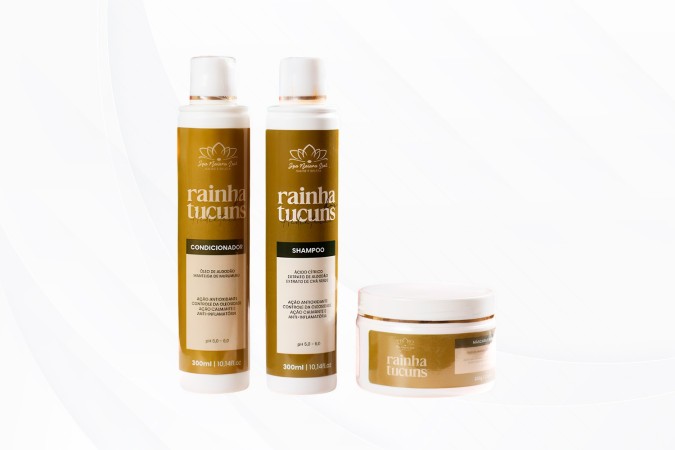 Kit Hidratação: Shampoo 300ml + Condicionador 300ml + Máscara Capilar 300ml