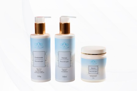 Kit Terapia Capilar: Shampoo 250ml + Condicionador 250ml + Máscara Capilar 250ml