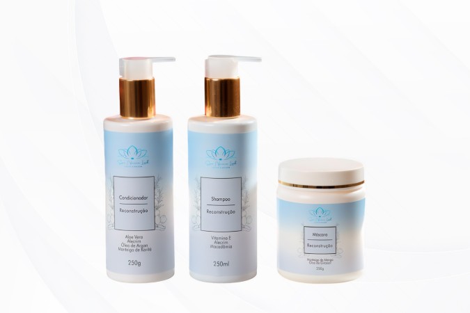 Kit Terapia Capilar: Shampoo 250ml + Condicionador 250ml + Máscara Capilar 250ml